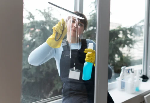 Nettoyage de vitres intérieures et extérieures à Moulins-Engilbert